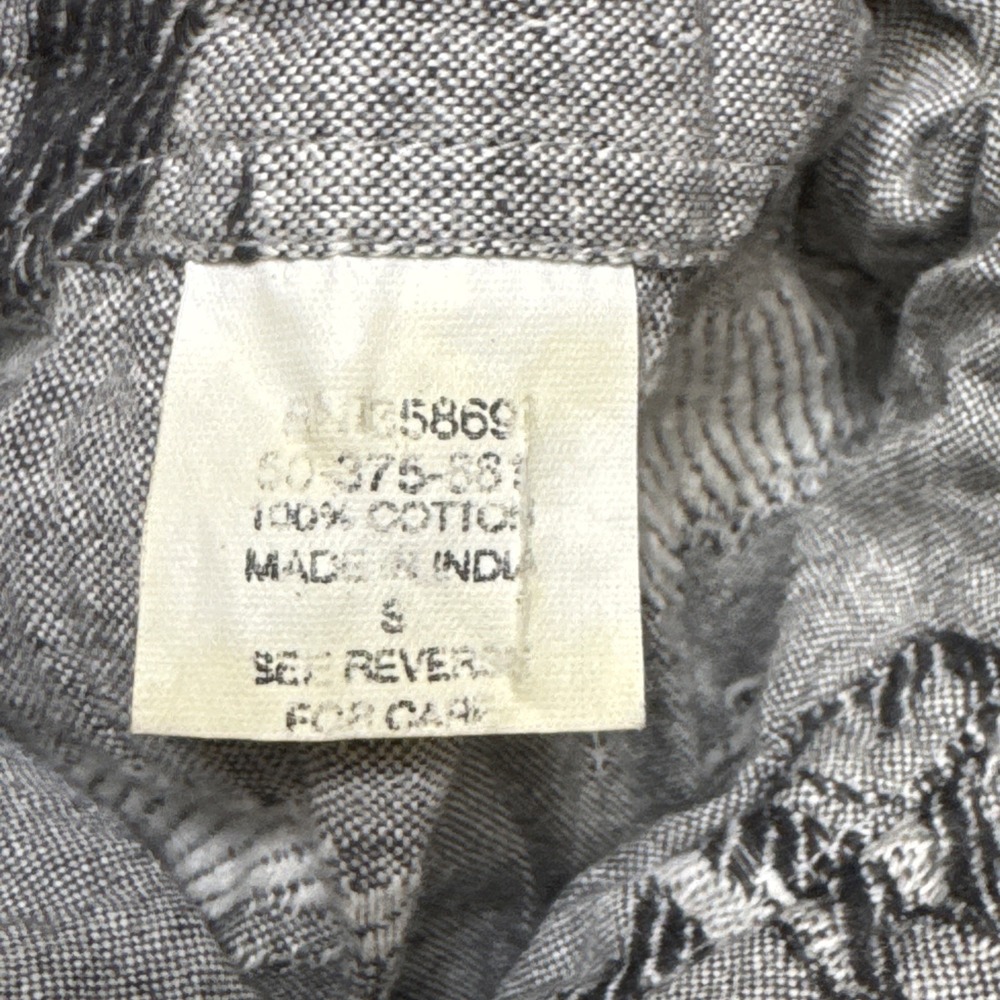 Urban Outfitters‎ Horse Print Button Down Shirt Small Grey Cotton - Picture 6 of 6